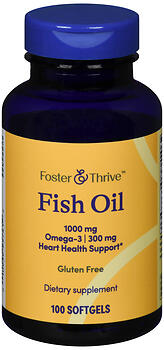 Fish Oil 1000 mg Softgels (100 count) - FT